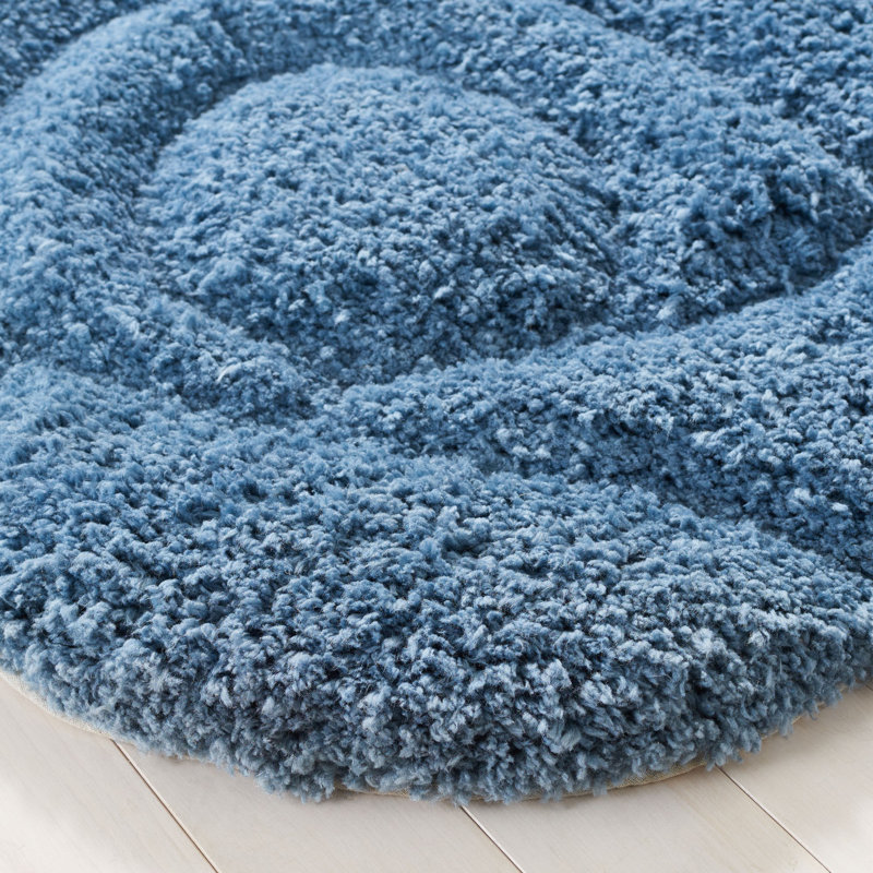 Beiba Novelty Hand Tufted Performance Floral Rug, Round 5'