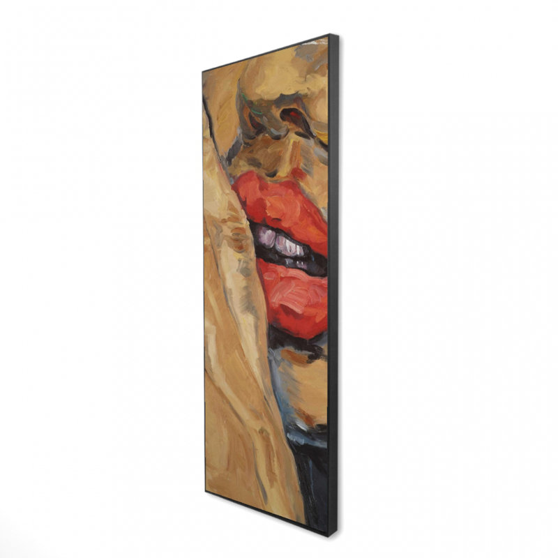 "Gros plan sur les lèvres" sur toile