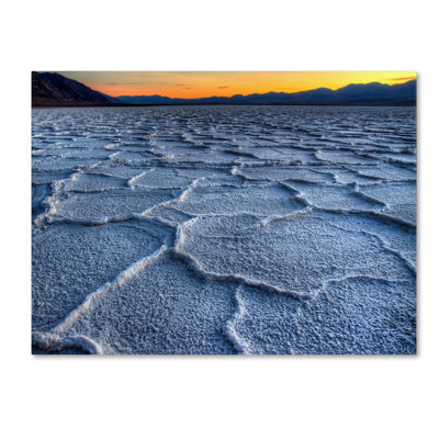 « badwater » par pierre leclerc,, reproduction de photo sur toile tendue encadrée