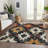 Machine Washable Indoor/Outdoor Xhevrie Black Rug-855985081