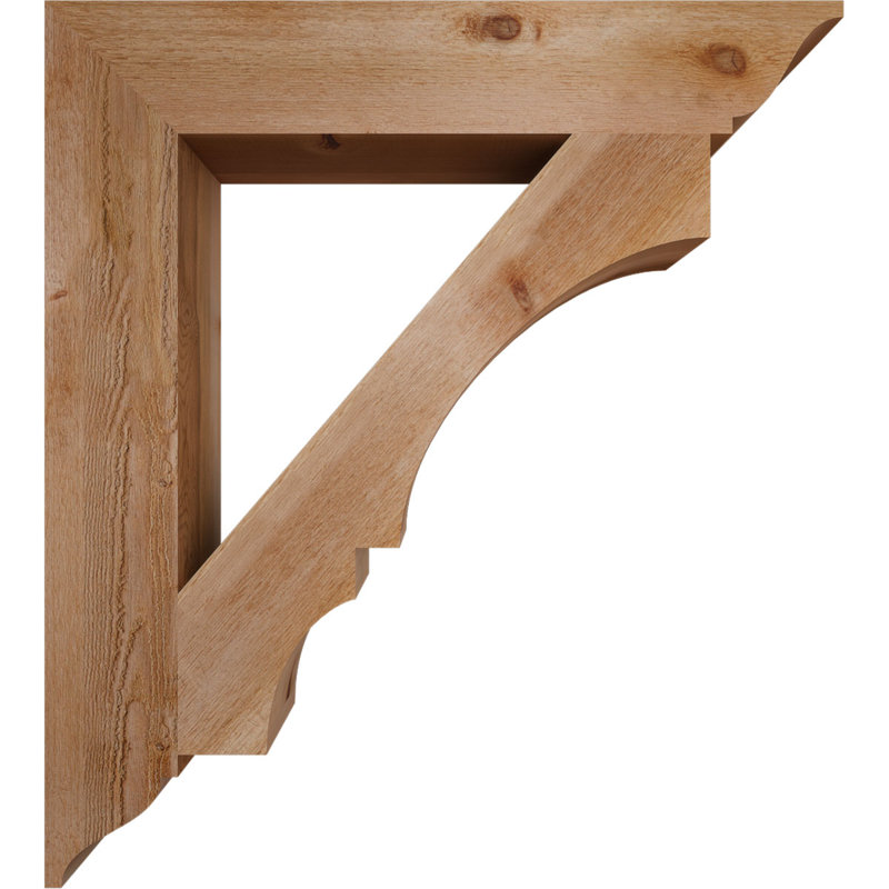 Support traditionnel Balboa, Cèdre rouge de l'Ouest brut, L 6 po x P 36 po x H 40 po