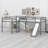L-Shaped Loft Bed With Ladder And Slide-565720449