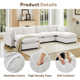 137.8” W Oversized 6-Seater Modular Sofa,U Shape