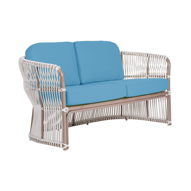 Fiji Collection Outdoor 2 - Seat Loveseat, Canvas Capri Sunbrella® Canvas