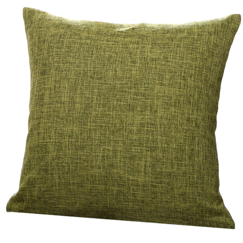 Coussin décoratif, H 22 po x l 22 po, Vert d’armée