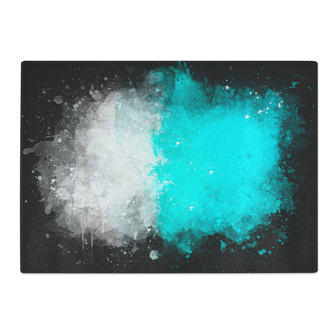 Tempered Glass Maldives Beach Abstract Chopping Board