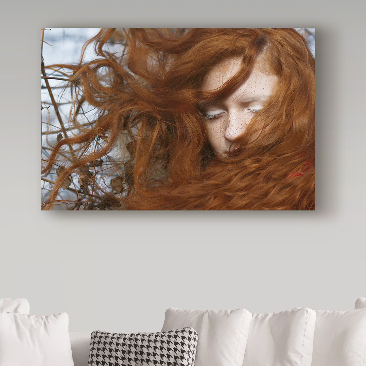Trademark Fine Art 'Red Coverage' Photographic Print on Wrapped Canvas ...