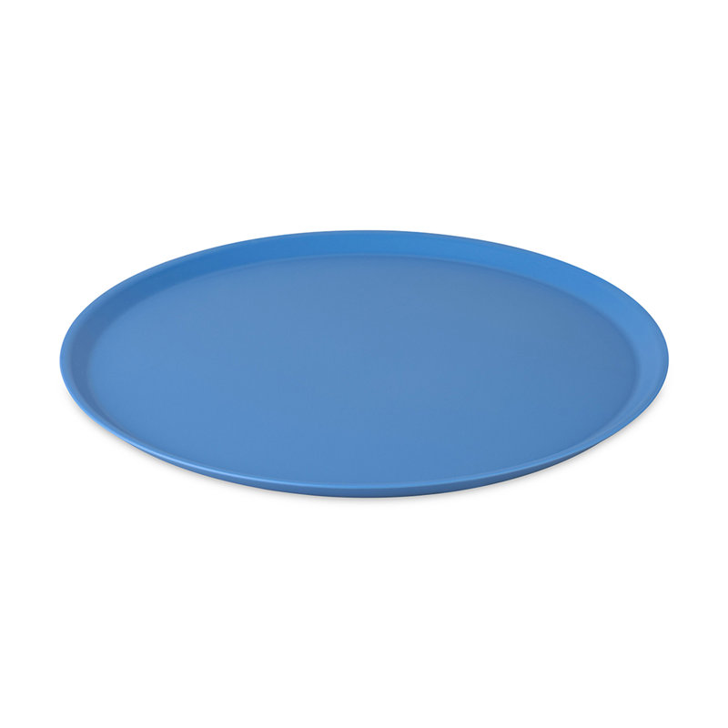 Koziol Connect Nora dinner plate, plastic, 25.5cm, Blue / White / Grey