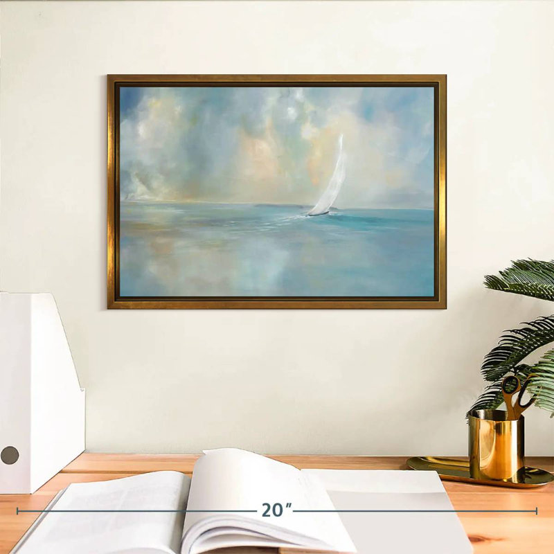 Cap sur la tête, Cadre flottant doré, 13 po x 9 po