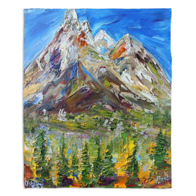 Couverture sherpa doux à neige d’automne alaska