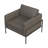 Oliverio 30.5'' Wide Metal Leg Accent Chair-185069435