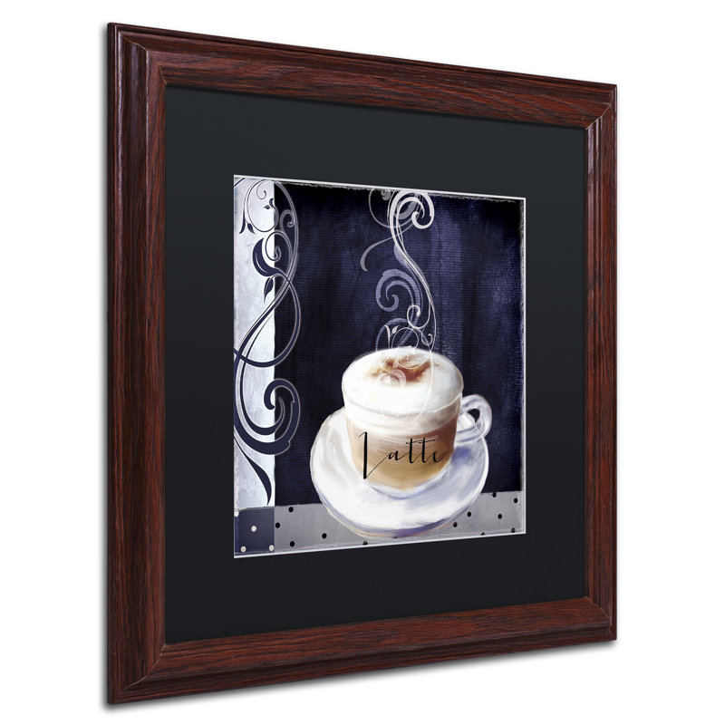 «Cafe Blue II» par Jadaya, impression encadrée, Noir, H 16 po x l 16 po x P 0,5 po