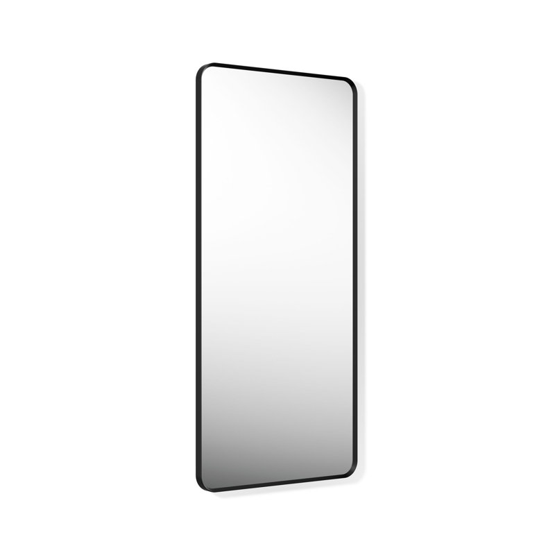 KOHLER Essential Rectangular Wall Mirror, Bathroom / Vanity Mirror with Frame, Matte Black, 60" x 28"