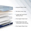 Matelas hybride moyen 12 po avec refroidissement au gel de cuivre, ressorts ensachés-103407472-103407478