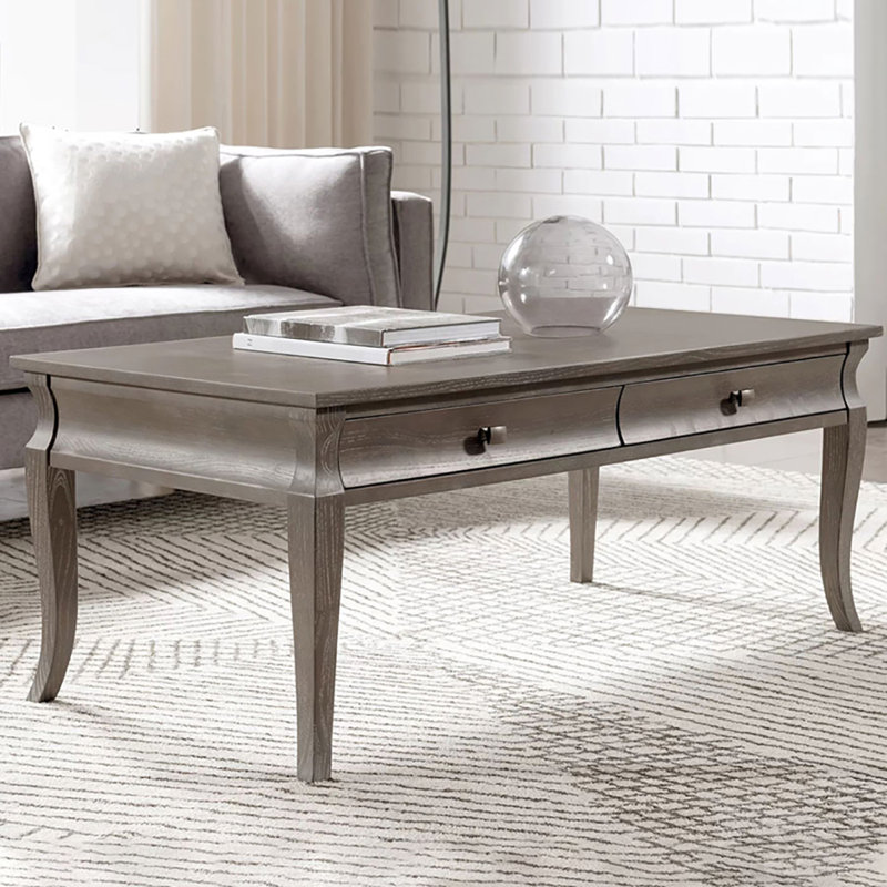 American square coffee table, 17.7" H x 55.1" L x 31.5" W