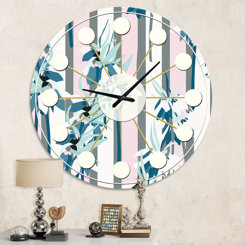 Horloge murale rétro Mid-Century, Moyenne