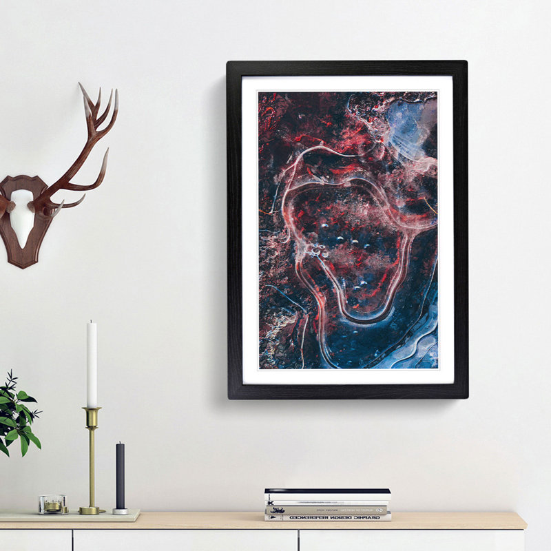 Dream Forever in Abstract - Picture Frame Graphic Art Print, Black Framed, 87cm H x 62cm W x 2cm D