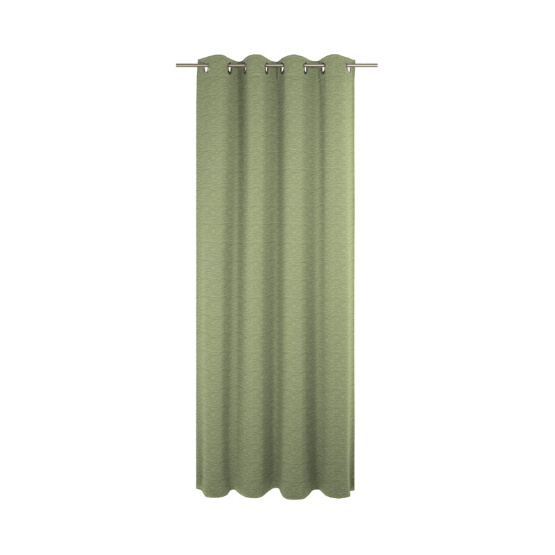 Room Darkening Curtain, 245cm Width x 132cm Drop, Light green