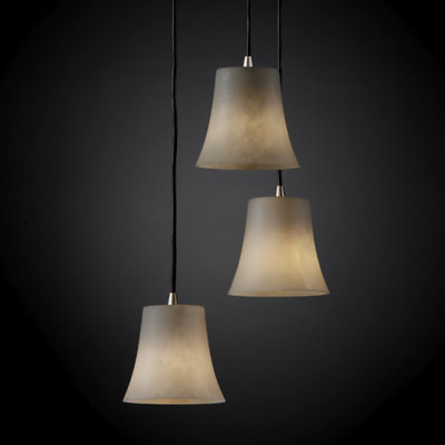 Luminaire suspendu conique à 3 lumières Healion