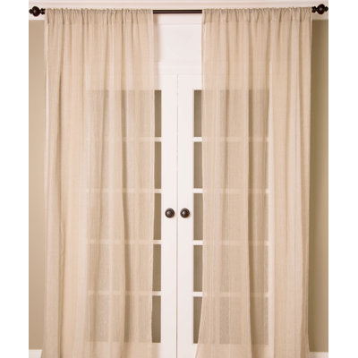 Shadle 100% Linen Sheer Curtain Single Panel