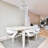 4-Light Crystal Semi Flush Mount Ceiling Light-2135663749