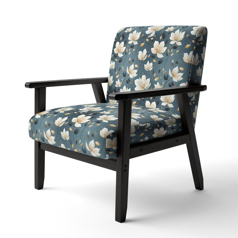 Élégant motif floral - Fauteuil rembourré Cottage