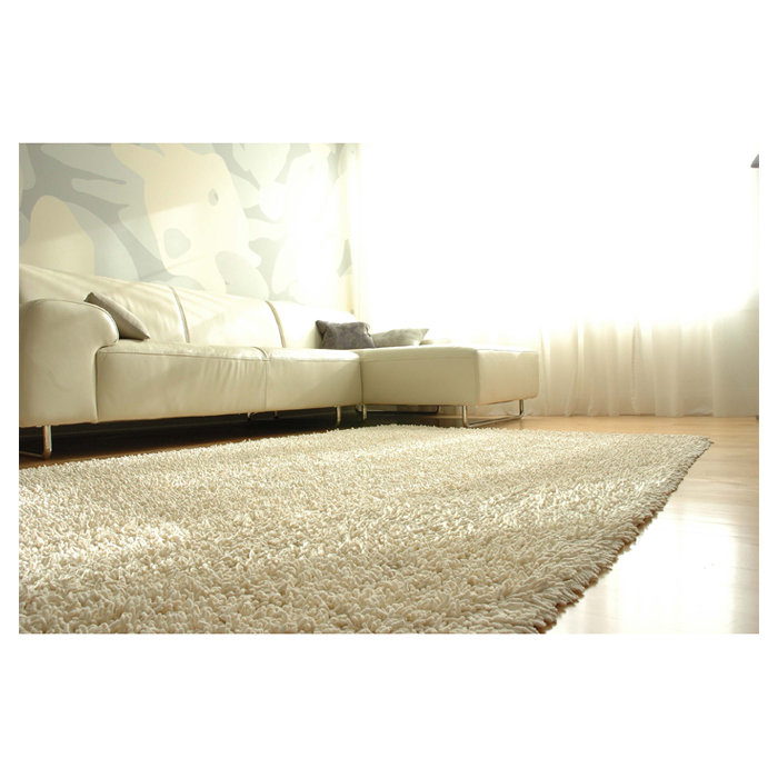 Finadeni Solid Colour Cotton Area Rug, Rectangle 244 x 305cm