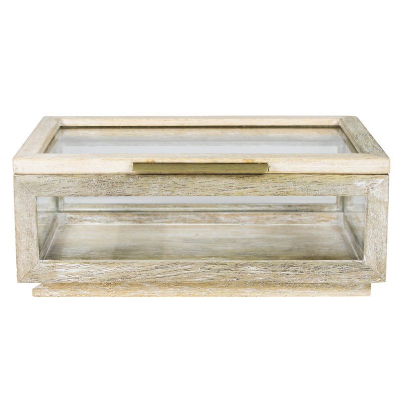 Bois de manguier et étui en verre