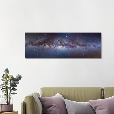 Panorama View of the Center of the Milky Way 1 Piece Wrapped Canvas Panoramic Wall Art