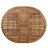 5-Piece Extendable Dining Table Set with 4 Rattan Chairs