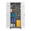 Nettoyage des armoires à outils avec portes verrouillables, armoires de rangement pour outils à haut balai, tablettes réglables, grandes armoires pour cuisines, bureaux, magasins. (72 pouces)-1487644446
