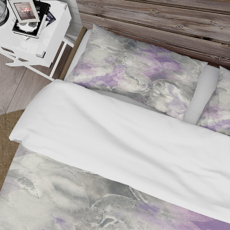Ensemble de housse de couette aquarelle minimal tons iii, Housse simple + 1 taie décorative