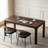 60" W Rectangular Solid Wood Dining Table-762271782