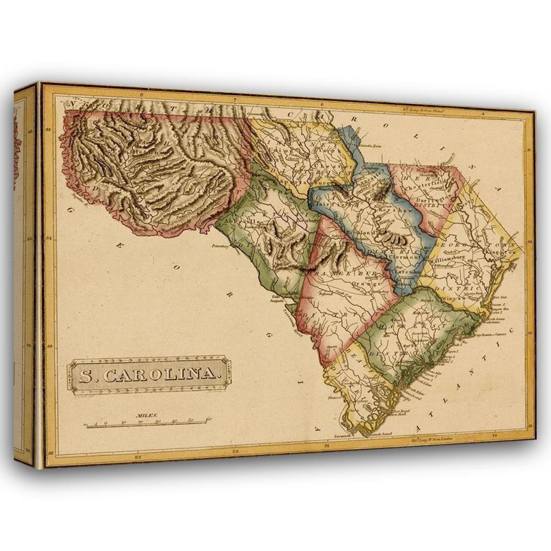 «Lark Manor ™», reproduction d'art sur toile tendue sous le nom de South Carolina 1817, H 28 po x l 35 po