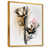 Toile avec cadre flottant or