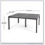 Table de salle à manger d'extérieur moderne en aluminium avec accents tissés-1924053555