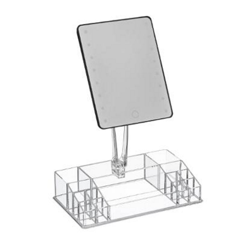 Baela Flat Floor Mirror with Drawers