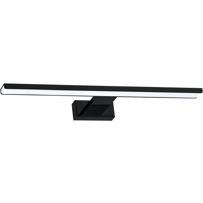 Pinto LED Wall Sconce, Black, 4cm H x 50cm W x 14cm D