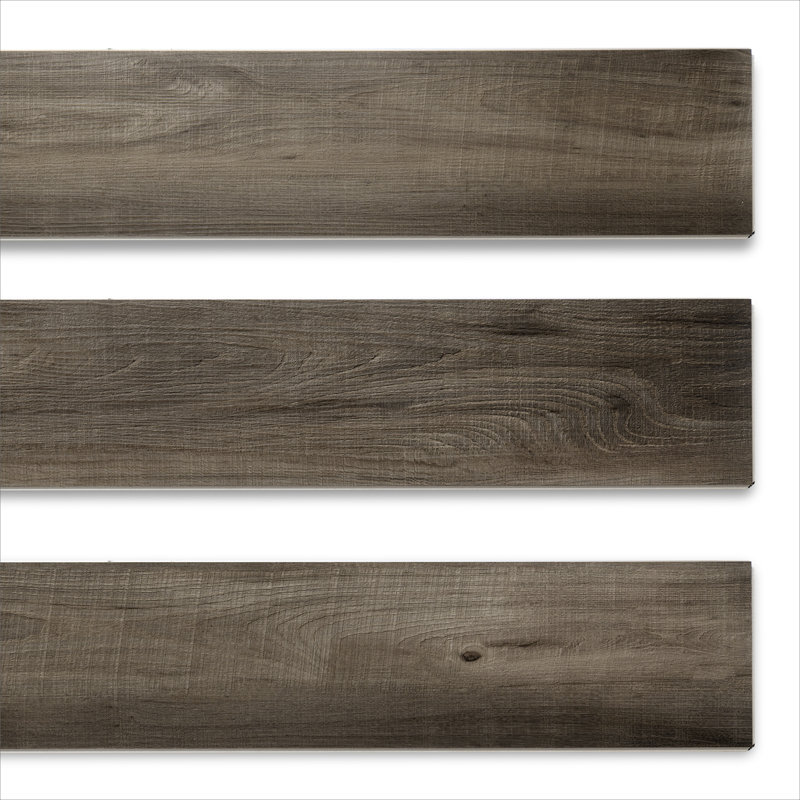 Plancher en vinyle de luxe MaxCore Ultra 28mil x l 7,3 po x L 48 po, Obsidienne