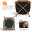 Fauteuil demi-tonneau en cuir 27,5 po Ladislao