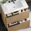 Meuble-lavabo Hurlburt avec lavabo en céramique intégré et rangement intelligent?-353255622