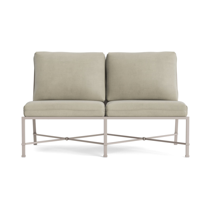 Venetian Outdoor 2 - Seat Loveseat, Dove, Fusion Neptune