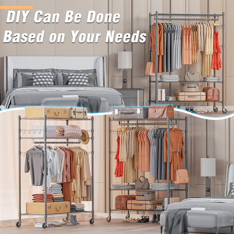 Portable Clothes Hanger, Gray