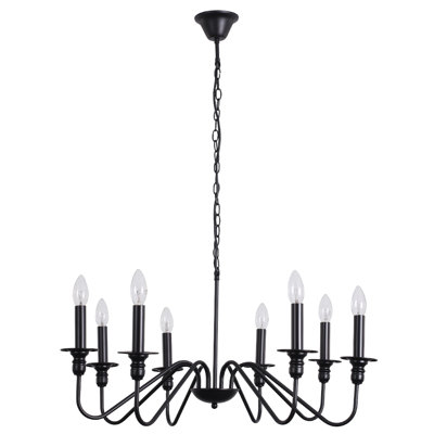 6 - Light Matte Black Pendant