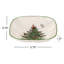 Spode Christmas Tree Sculpted Square Dish 5.5"