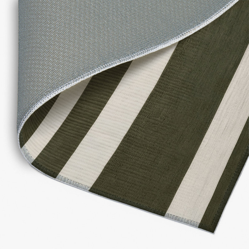 Tapis intérieur / extérieur brun HorizontalStripes, Rectangulaire 2 pi x 3 pi