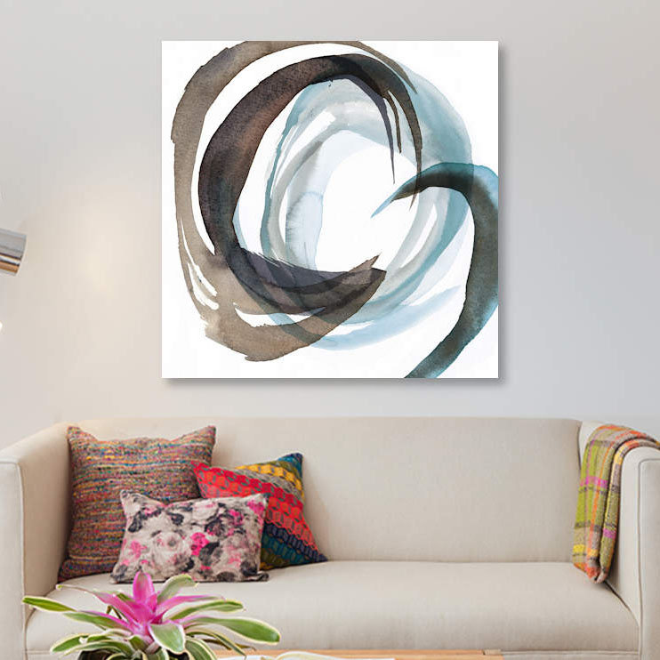 «Overture I», impression sur toile, H 12 po x l 12 po x P 0,75 po, Pas de tapis, Toile tendue