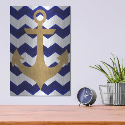 Chevron Anchor' by Artpoptart Metal Wall Art
