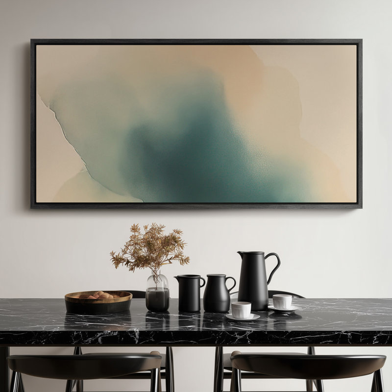 Très grand art mural rétro encadré pour art classique, H 30 po x l 60 po, Noir