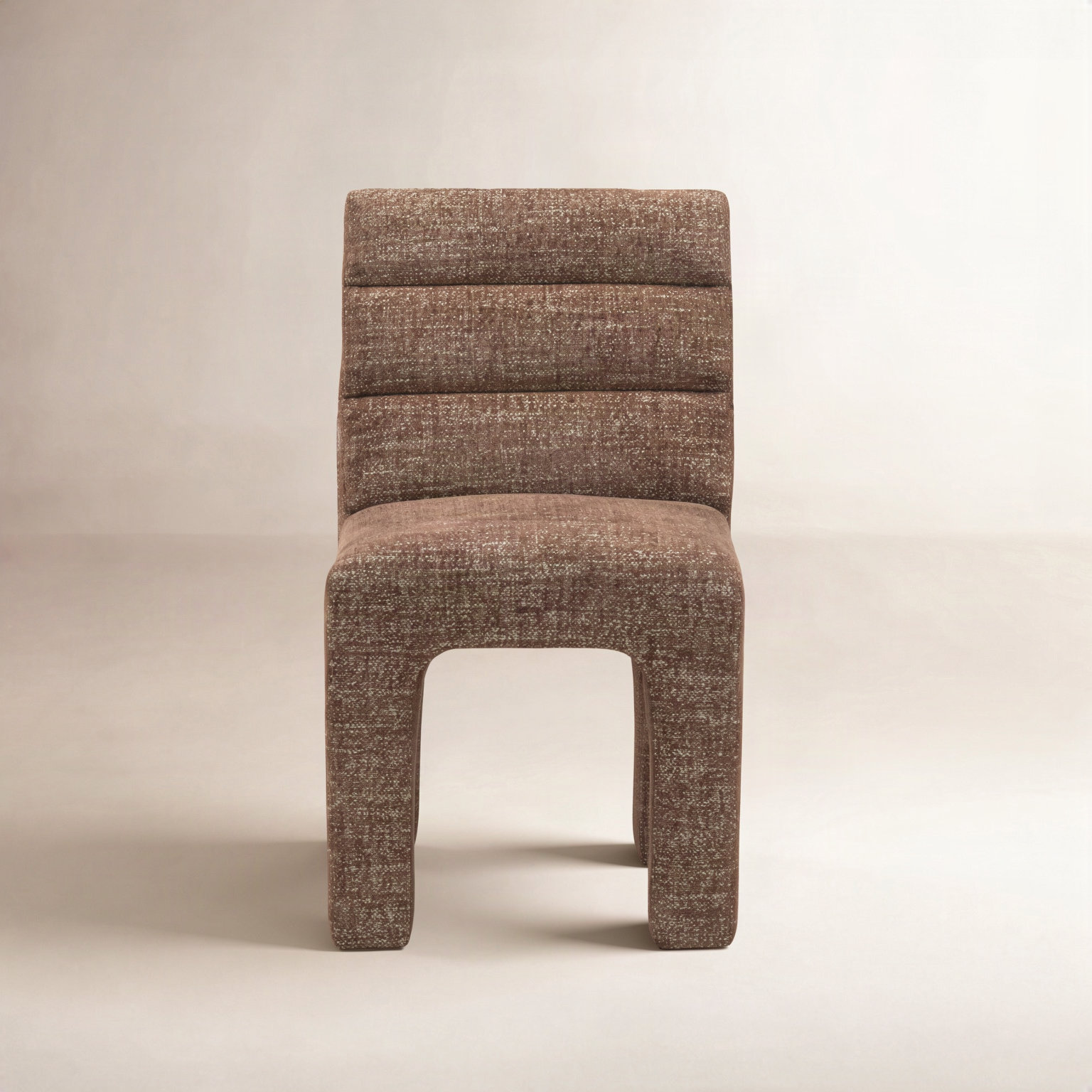 Shepha Dining Chair, Dark Brown Chenille